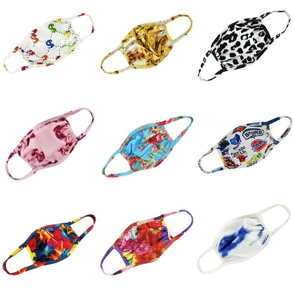 

7halloween masquerade party bilateral flower venice half face mask wear resistant mask fashion designer printed face masks #353, Black