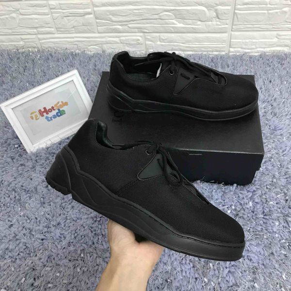 

B17 chunky neaker grey canva and white calf kin men women luxury runner hoe cla ical b17 hoe whole ale, Black