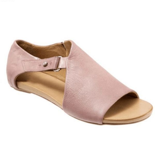 

oeak retro women shoes casual black sandals 2019 summer ladies mature concise summer beach shoes woman low heels fashion shallow