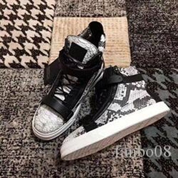 

men and women shoes red real leather large metal plate 2020 recreational shoe,guiseppes arena sneakers s0825, Black