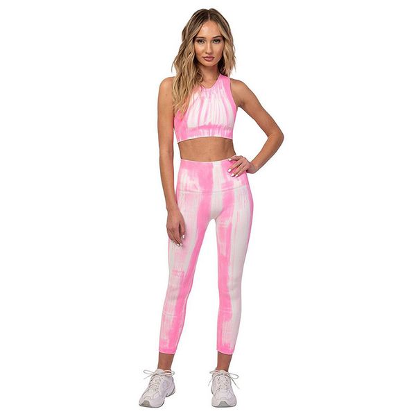 

2019 new yoga set woman sportswear fitness sport suit tracksuit women printing yoga leggings workout clothes gym clothing, White;red