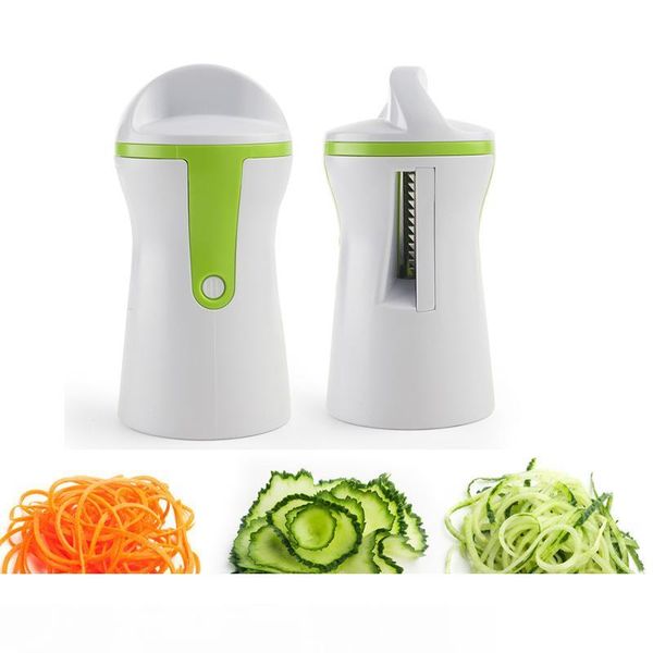 

vegetable spiralizer cutter grater kitchen gadget handheld compact veggie spiral slicer noodles zucchini spaghetti pasta maker