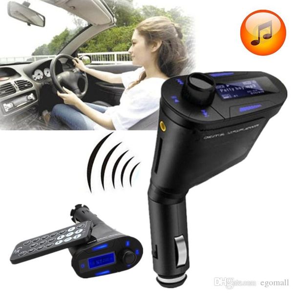 

car mp3 player wireless fm transmitter with usb sd mmc slot 1pcs h157