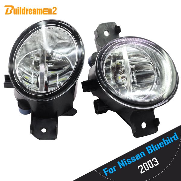 

buildreamen2 for bluebird 2003 car 4000lm h11 led bulb right + left fog light daytime running light 12v high bright