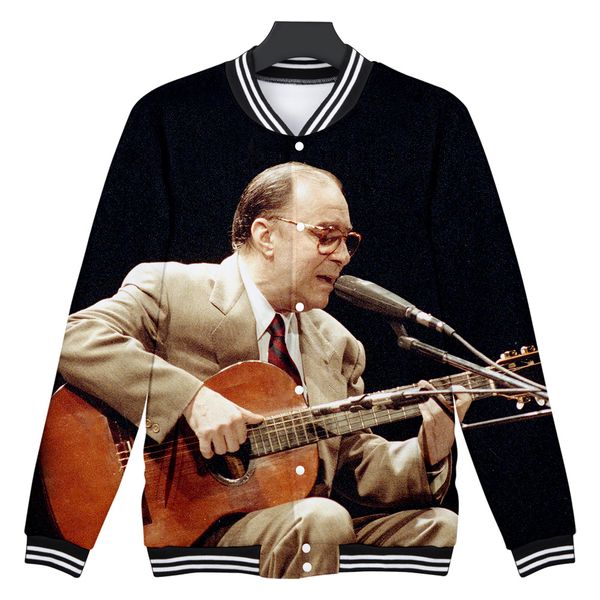 

joao gilberto cool singer baseball jacket 2019 new cool harajuku fashion new arrival 3d streetwear winter baseball uniform, Black;brown