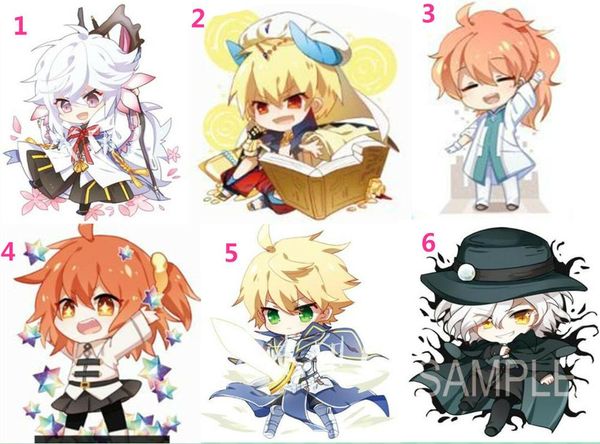 

fgo fate grand order grand master merlin acrylic keychain keyring strap wallet phone mobile key belt new gift limited, Silver