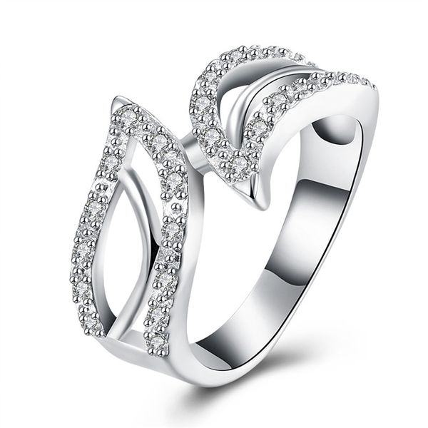 

лучшие продажи покрытием стерлингового серебра геометрический циркон кольцо djsr297 сша размер 8; женская 925 серебряная пластина с боковыми, Silver