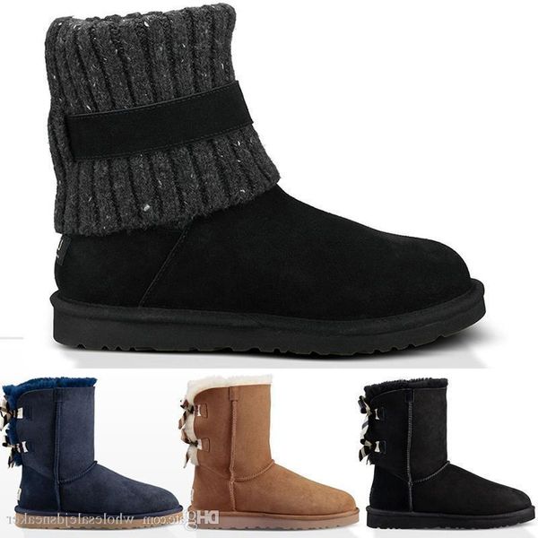 

new wgg australia women s classic knee snow boots ankle bow boots black grey chestnut navy blue discount women girl boots size ing