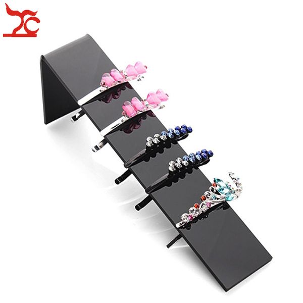 

fashion acrylic hair clip jewelry showcase holder hairpin display show stand holder jewelry display stand rack new arrival, Black;white