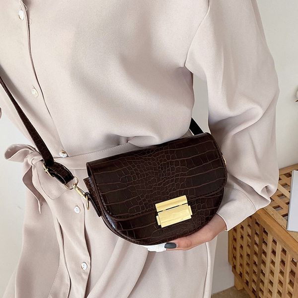 

luxury messenger bags 2019 new fashion women saddle bag retro casual wild simple shoulder slung pouch malas de senhora