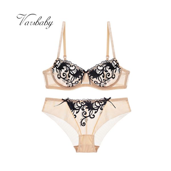 

varsbaby sexy кружева косточках нижнее белье ультратонкие прозрачные наборы для вышивания леди бюстгальтер, Red;black