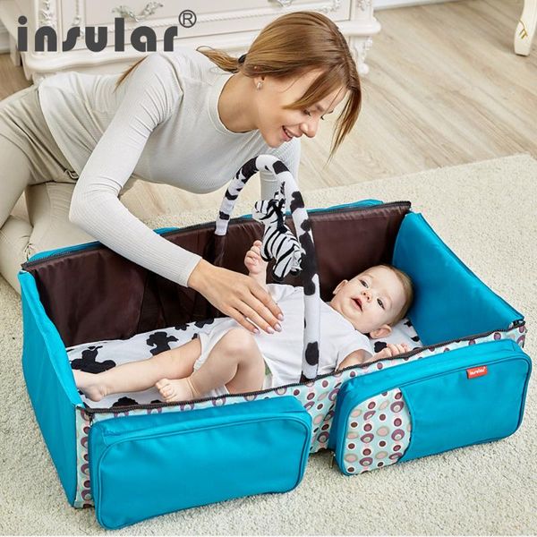 

insular baby travel beds diaper bag messenger multi-function large capacity mosquito stroller strap/storage bag