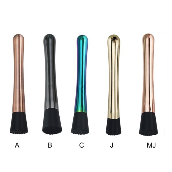 

mojito cocktail bartender stainless steel bar mixer fruit drink cocktail stick diamond hammer ice breaking rod