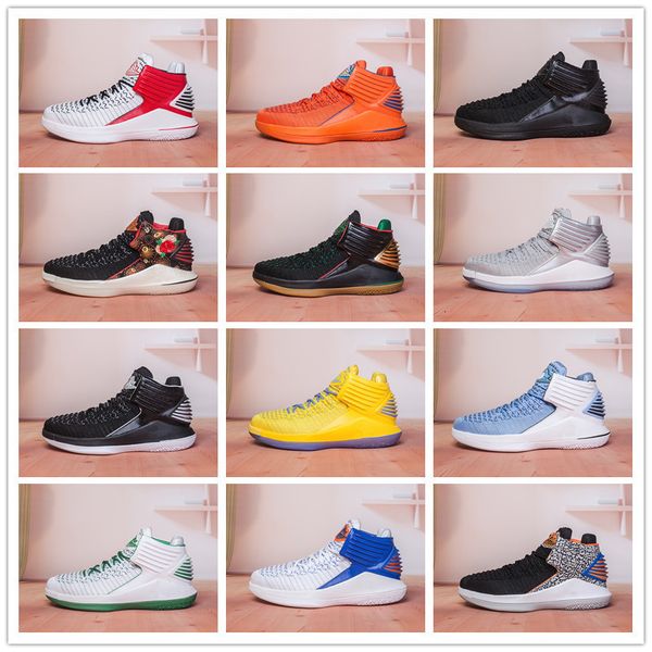 

2018 mvp jumpman xxxii 32 orange hornets cats mens basketball shoes for 32s sports designer sneakers size 40-46