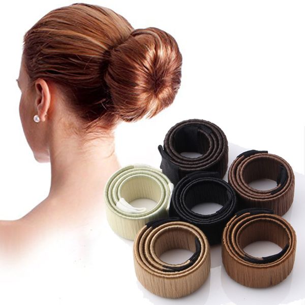 Synthetic Wig Donut Headband Women Dish Twist Diy Hairstyle Tool
