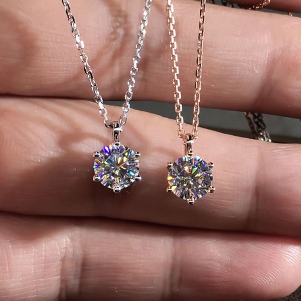 

classic simple delicated zircon pendant necklace for women shining crystals fashion jewelry pendant gift, Silver