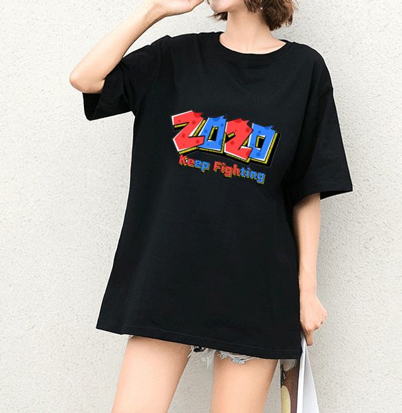 

womens t-shirt summer fashion short sleeve 2020 new arrival shirts designer casual print luxury women t shirt s/s t001a023 black white ~2xl