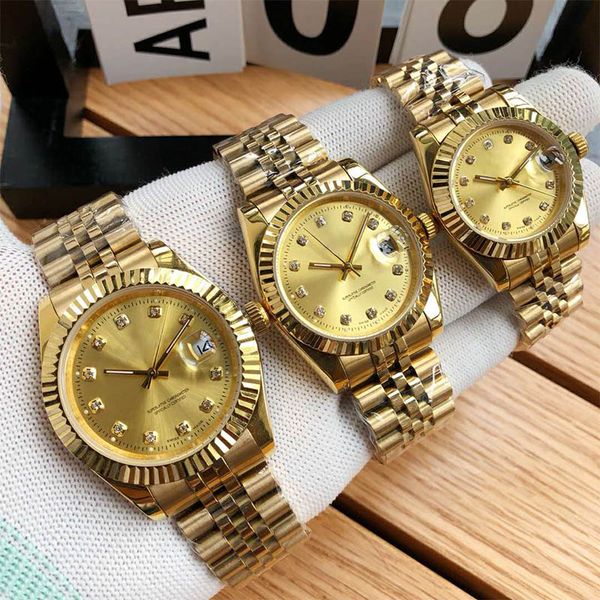 

3 Цвета Oyster Perpetual Datejust Роскошные Мужские Часы Женские Часы Золотой Браслет Из Нерж