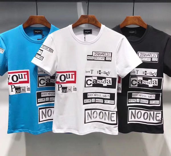 

2019 new 19 d 2 t hirt fa hion d2 icon men cotton ummer hort leeve t hirt brand men 039 letter print tee 09