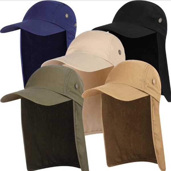 

male outdoor anti-uv sun hat summer water-proof quick-drying breathable women hiking cape neck protection autumn outdoor hats, Blue;gray