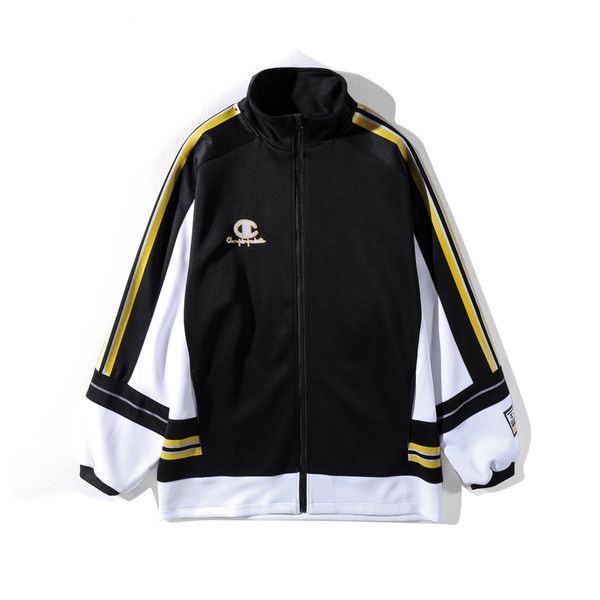 

champions italian designer men jacket fashion brand selling luxury coat quality cotton leisure loose coats trend couples boutique jackets, Black;brown