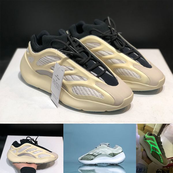 

with box new 700 v3 azael kanye west blue sole mens running shoes for men 700s shoes sports tripler fashion sneakers trainers 36-46
