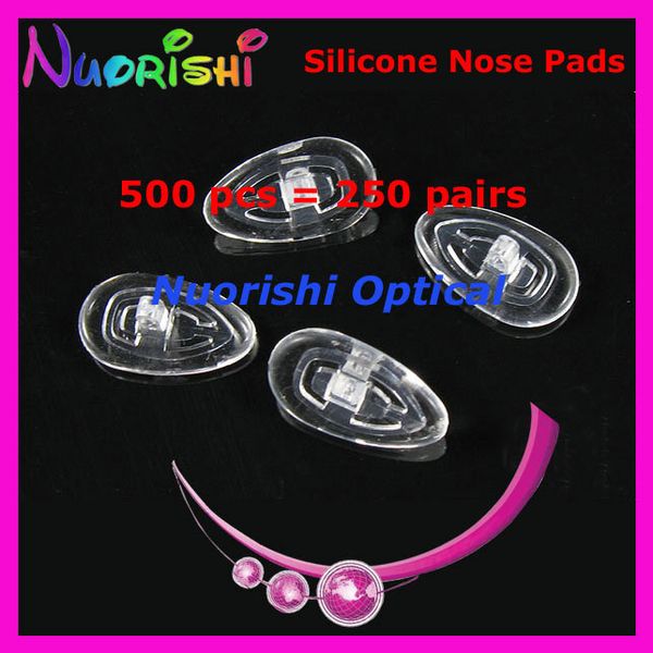 

500pcs glasses eyewear eyeglass silicone soft nose pads 26 types for options shhipping, Silver