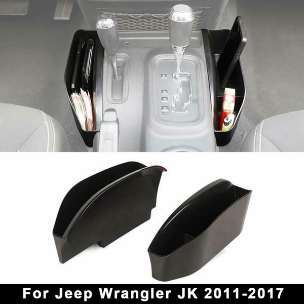 

car seat crevice storage organizer coin box console side pocket case auto seat gap organizer for 2011-2018 wrangler jk jku