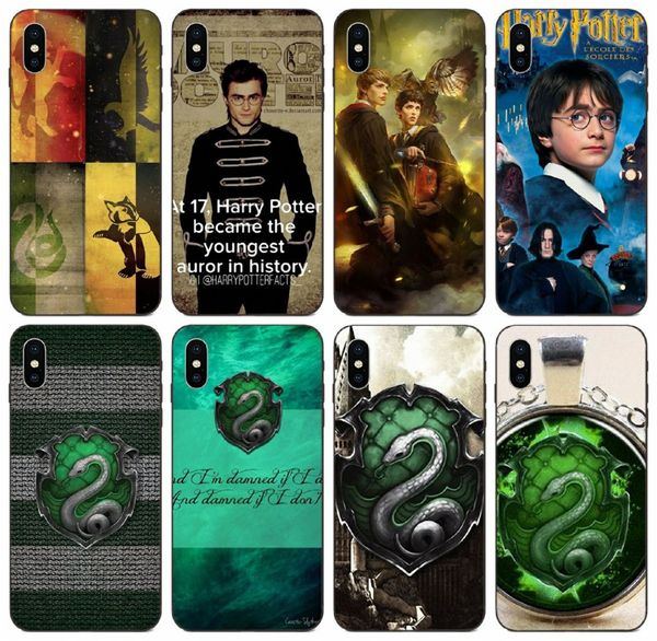 

tongtrade] slytherin harry potter case for iphone 11 pro x xs max 8 7 6s 6p 5s 5p samsung a8 plus huawei p10 htc one m10 case