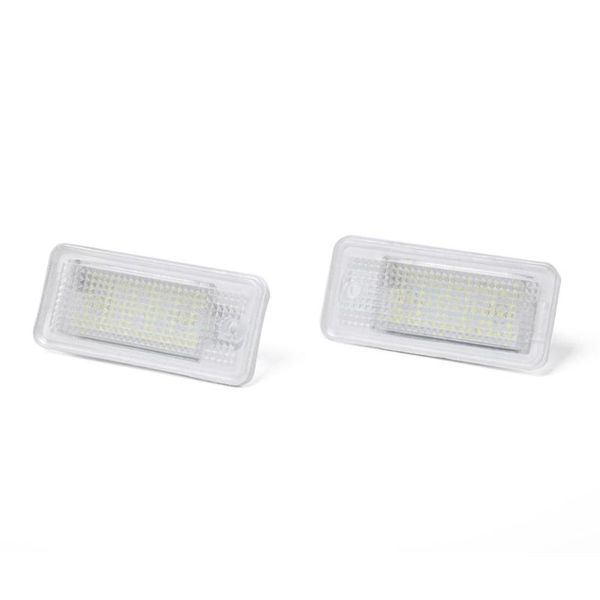 

1 pair led license number plate light lamps for a3 a4 a6 a8 q7 suv a8 s8 work light combo beam for driving off road boat car tra