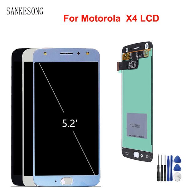 

5.2 inch for motorola moto x4 lcd display touch screen digitizer assembly replacement lcd for moto x4 xt1900 lcd screen with tools