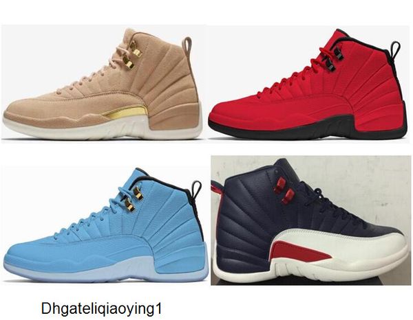 

новый 12 12s vachetta тан пшеница мужчины женщины баскетбол обувь быки красный unc университета синий колледжа вмс тапки высокого качества с, Black