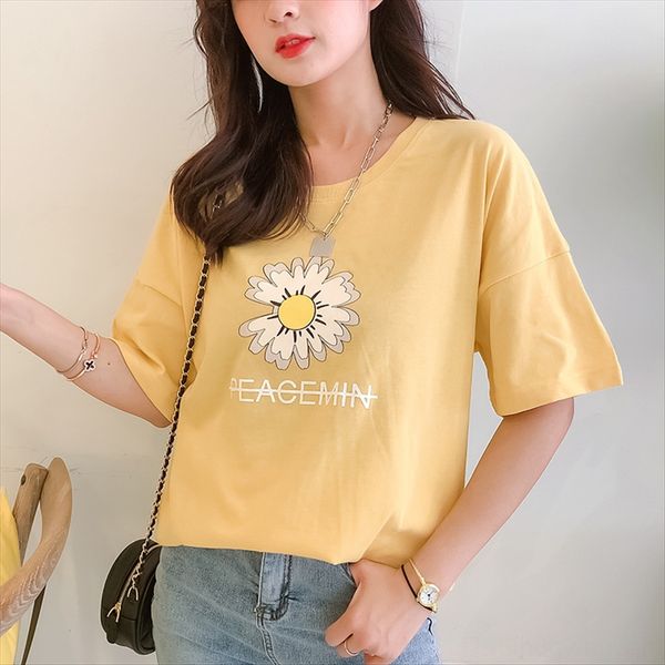 

2020 short-sleeved half-sleeved batch 2020 women's short-sleeved t-shirt women's half-sleeved t-shirt batch, White