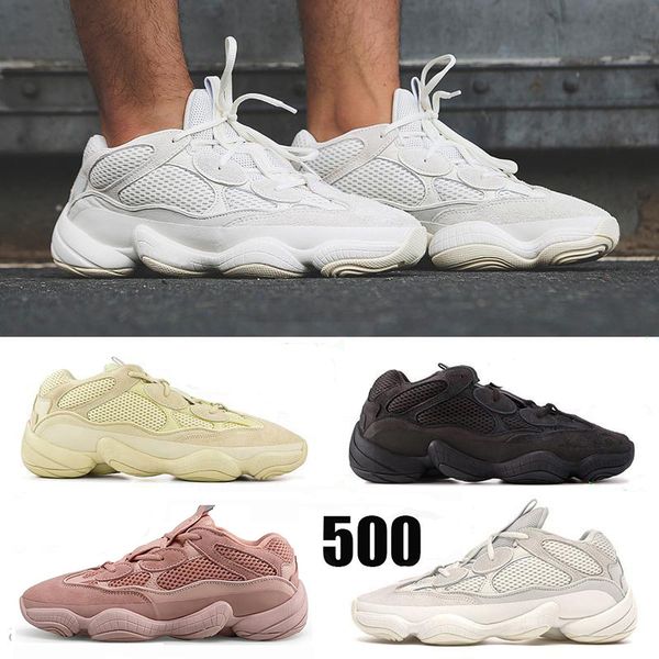 

новое прибытие 500 soft зрение белый кроссовки mens женщин супер луна желтый полезность черный румяна соль kanye west дизайнер спорт sneaker, Black