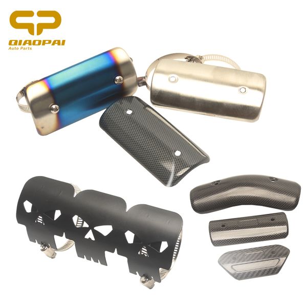 

motorcycle carbon fibre exhaust heat wrap protector heat shield cover akrapovic muffler pipe escape moto for cb650f msx 125