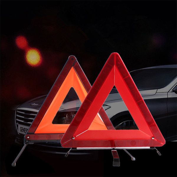 

portable car emergency breakdown warning triangle folded reflective safety emergency signs vehicle fault folded tripod