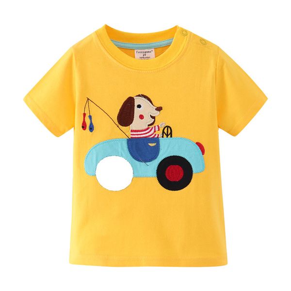 

summer children tees boys girls kids t shirt cotton baby toddler boys shorts sleeve t-shirts fashion clothing tees top, Blue