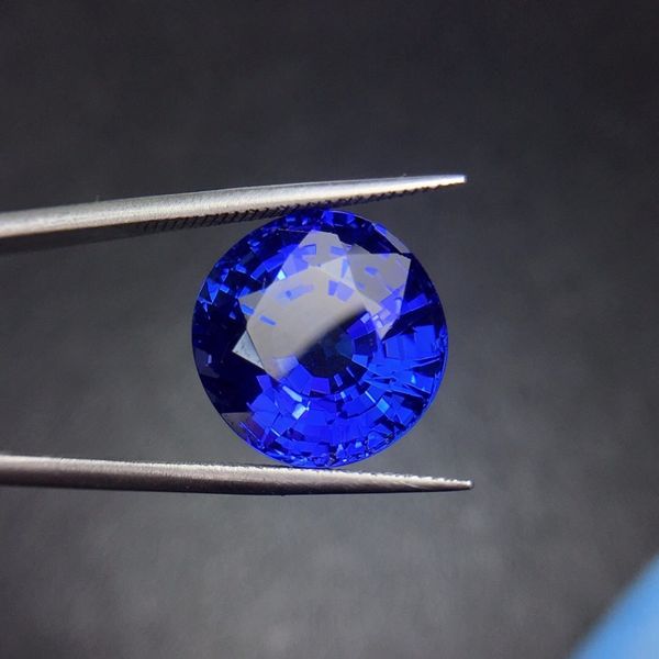 

12.75ct natural blue tanzanite gemstones loose stones loose gems, Black