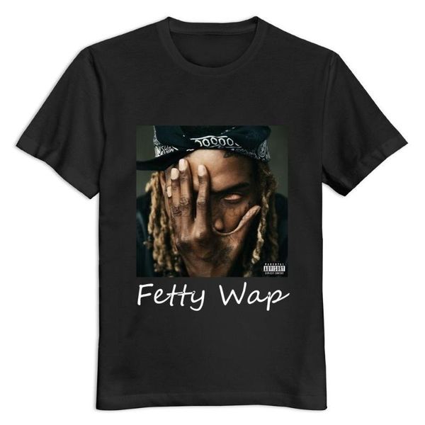 

men's fetty wap hip short sleeve t-shirt, White;black