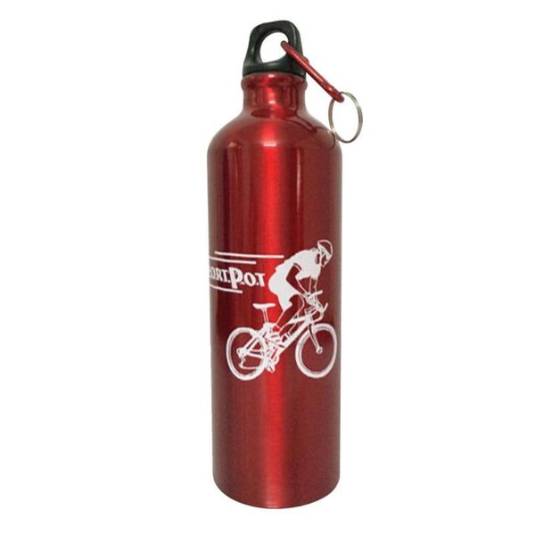 

750ml bicycle water bottle aluminum alloy vacuum insulation bottle red pet supplies home garden