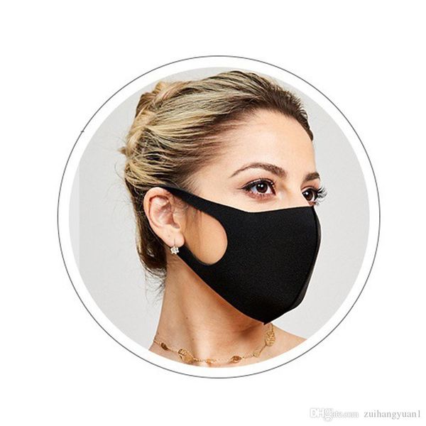 

1pcs men women anti dust mask anti pm2.5 pollution face mouth respirator black breathable reusable washable mouth cover new