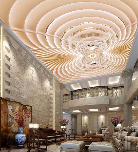 Ceiling Wallpaper 2019 Custom Geometric Art 3d Mural Wallpaper Living Room Bedroom 3d Wallpaper Abstract Ceiling Wall Papers Home Decor 3d Wallpapers