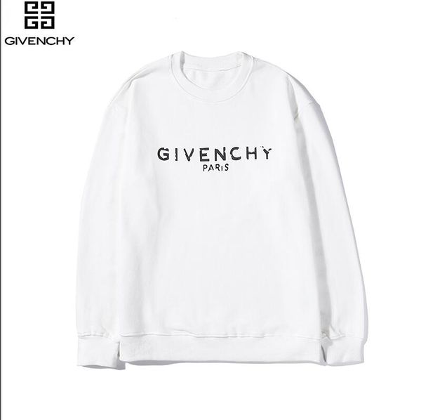 

new design luxury glvenchyparis embroidered sweatshirt france fashion black felpa sweatshirt large white band men women hoodies--8