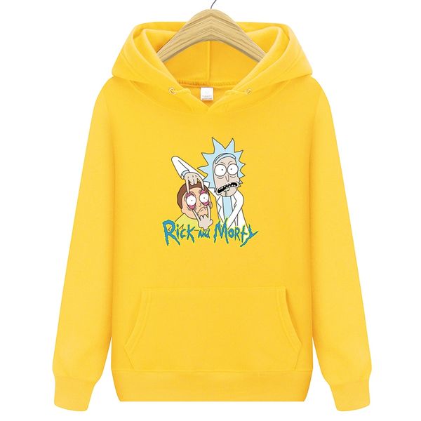 

men's arrival brand cotton rick morty hoodies sweatshirts women harajuku tracksuit hooded jacket clothes streetwear, Black