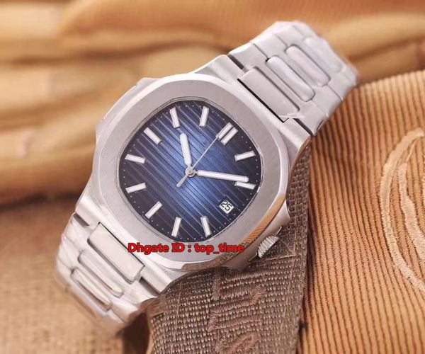 

7 стиль часы высокого качества 40 мм наутилус автоматические мужские часы 5711 / 1a 010 синий циферблат браслет из нержавеющей стали 316l му, Slivery;brown