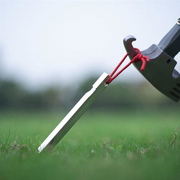

4 pcs outdoor 23cm ultra-light aluminum alloy nails camping tent pegs tent stake nails for outdoor camping picnic tents and shelters