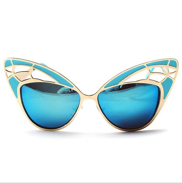

sunglasses, openwork, colorful sunglasses, White;black