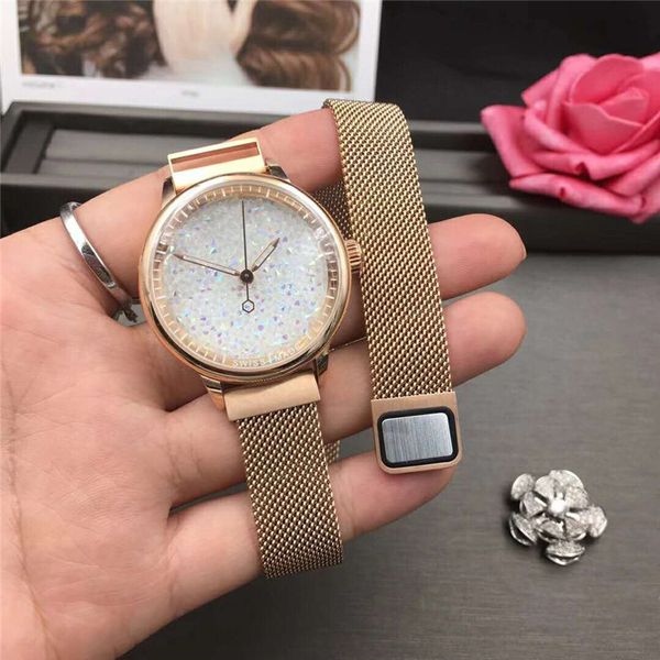 

Мода дамы высокого качества платье часы циферблат декор Rhinestone Кварцевые часы Жен