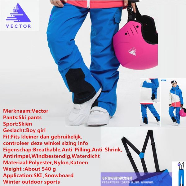 

vector winter kids child ski clothing ski70011 children ski pants warm waterproof girls boys skiing snowboarding pants