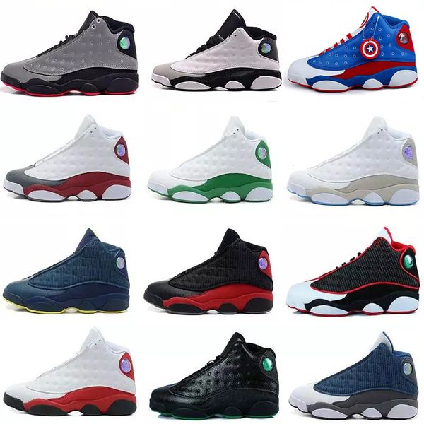 

new shoes 13 xiii 13s basketball shoes men women 13 bred hologram white black grey teal sports sneaker shoe